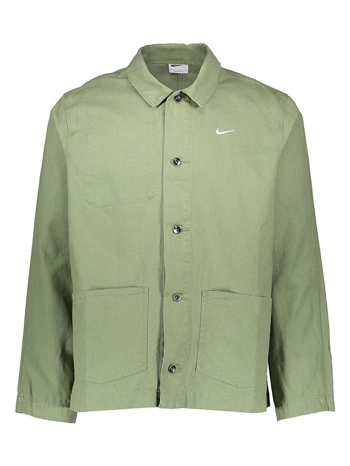 Nike Sportswear Kurtka koszulowa "Life Chore" w kolorze zielonym rozmiar: S