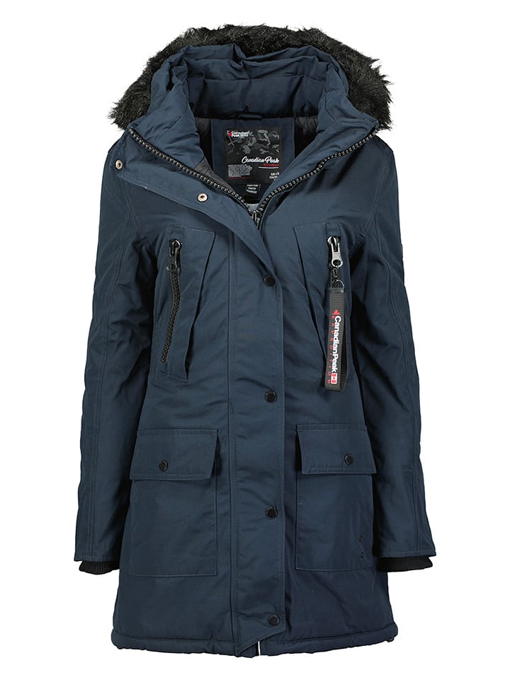 Canadian Peak Płaszcz zimowy "Corteak" w kolorze granatowym rozmiar: XL