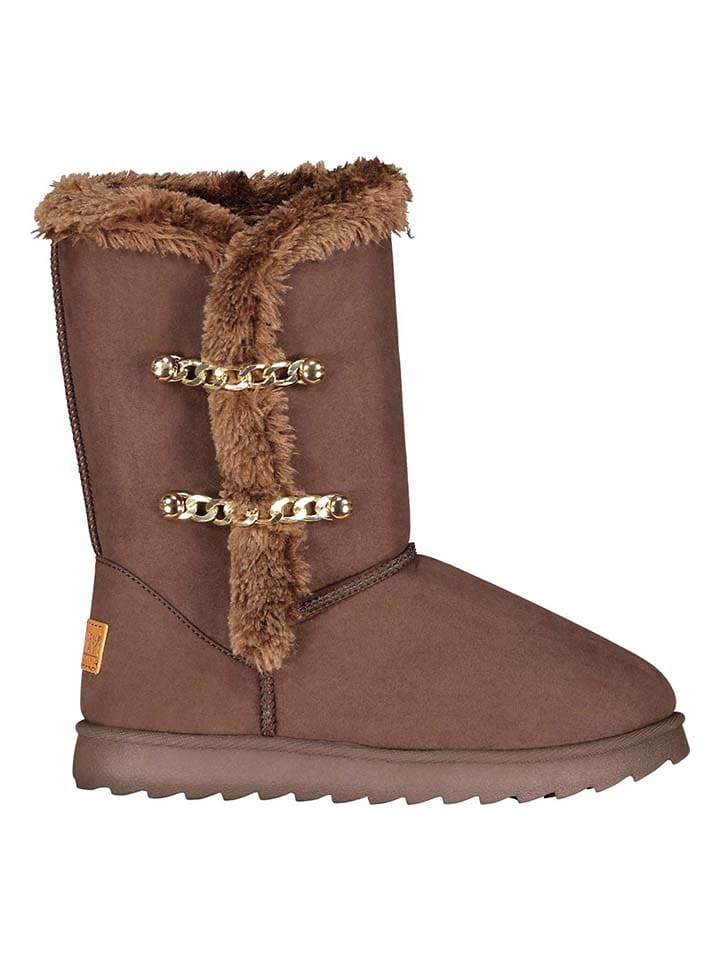 Geographical Norway Kozaki zimowe "Ovassion" w kolorze brązowym rozmiar: 37