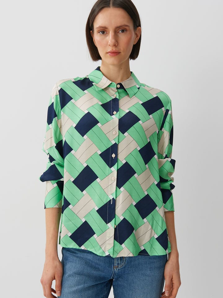 Someday Koszula w kolorze zielonym ze wzorem rozmiar: 38