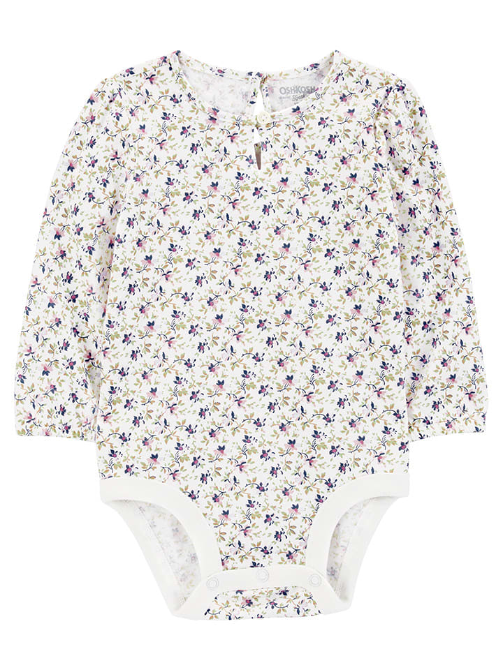 OshKosh Body w kolorze biało-fioletowym rozmiar: 80