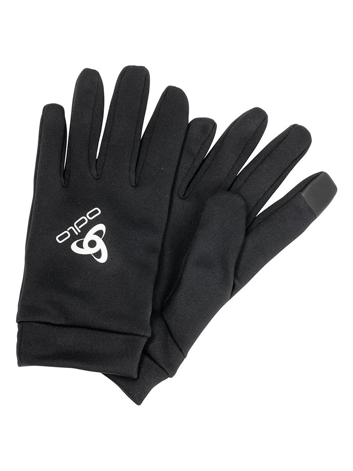 Odlo Rękawiczki funkcyjne "Strechfleece" w kolorze czarnym rozmiar: XXL