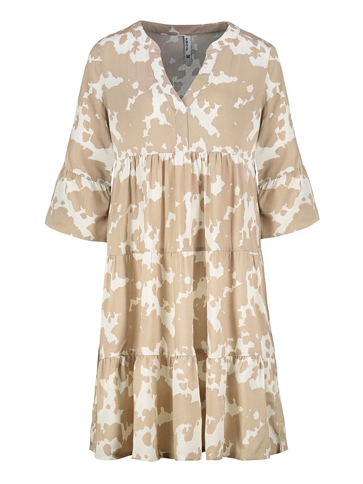 Sublevel Sukienka w kolorze beżowo-kremowym rozmiar: XXL