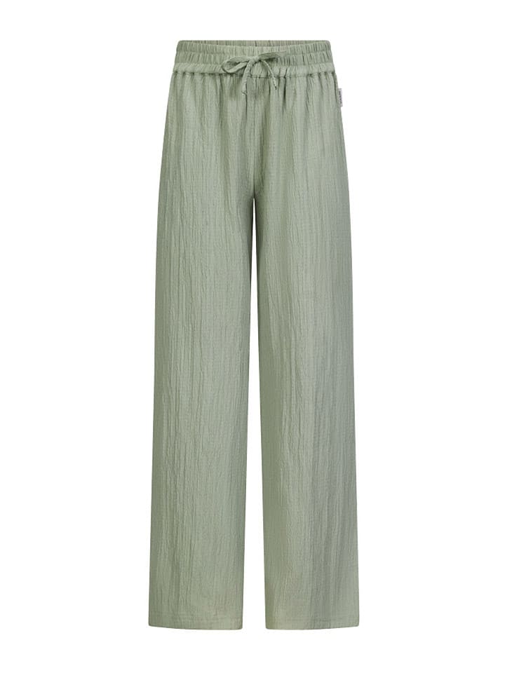 Retour Spodnie "Mare" w kolorze zielonym rozmiar: 158/164