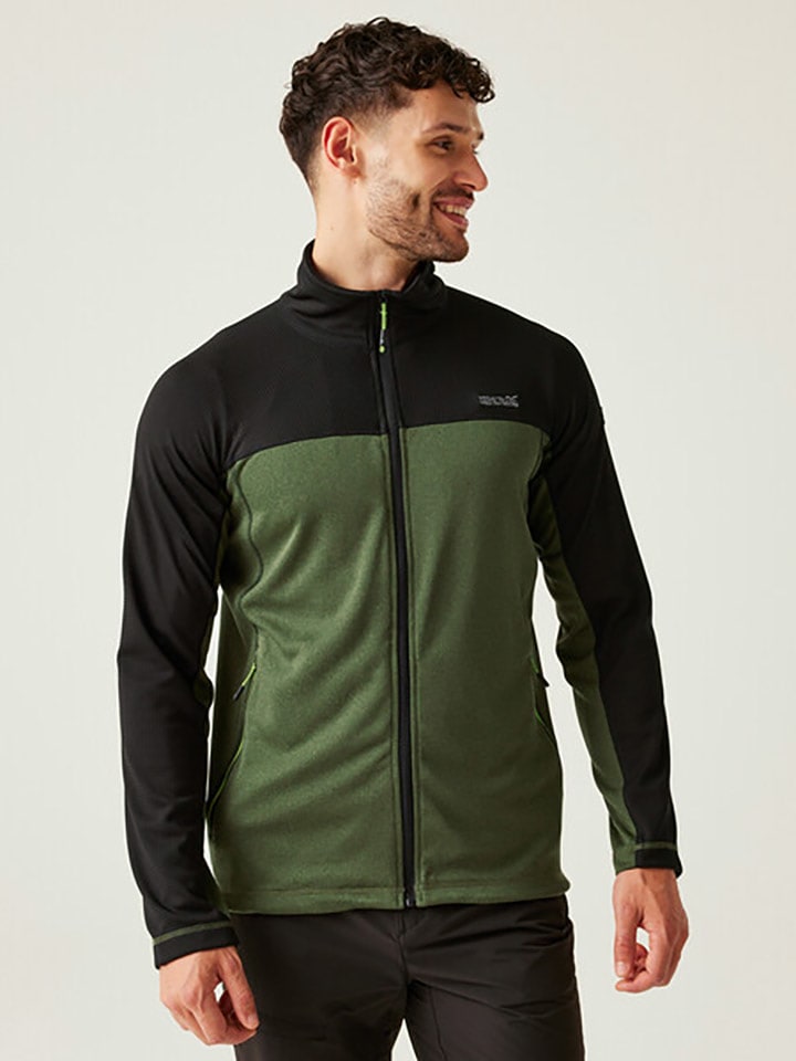 Regatta Kurtka polarowa "Highton" w kolorze zielono-czarnym rozmiar: S