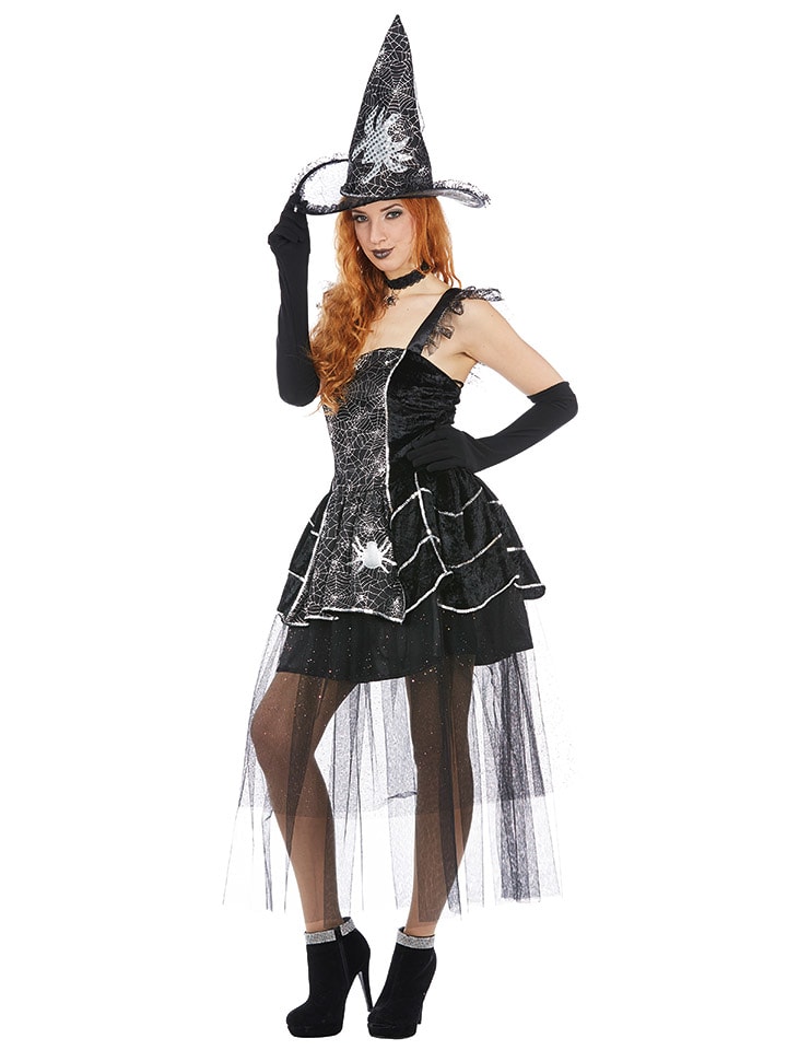 Party x People Kostium "Spider Lady" w kolorze czarno-złotym rozmiar: 42