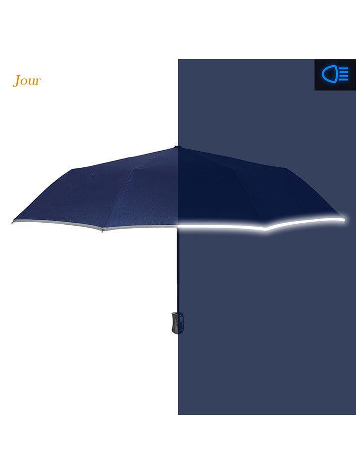 PERLETTI Parasol "Reflektive" w kolorze niebieskim - Ø 98 cm rozmiar: onesize