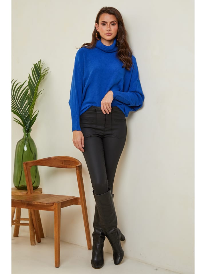 Joséfine Sweter "Karcag" w kolorze niebieskim rozmiar: S