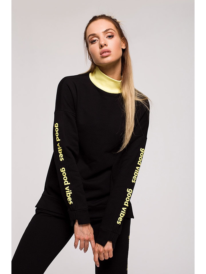 made of emotion Bluza w kolorze czarnym rozmiar: M