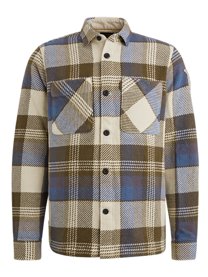 PME Legend Koszula w kolorze oliwkowo-niebiesko-kremowym rozmiar: L