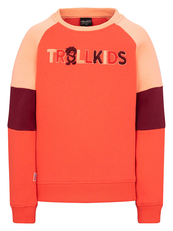 Trollkids Bluza "Trollfjord" w kolorze pomarańczowym rozmiar: 116