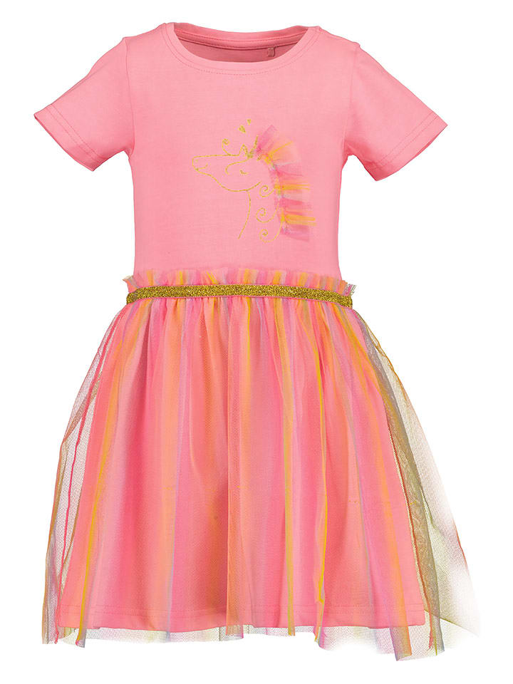 Blue Seven Sukienka w kolorze różowym ze wzorem rozmiar: 92