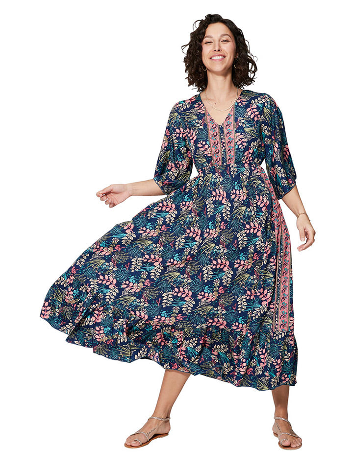 Ipanima Sukienka w kolorze granatowo-jasnoróżowym rozmiar: 38/40