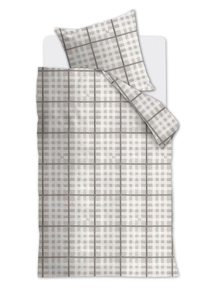 Rivièra Maison Komplet pościeli flanelowej "Brody" w kolorze beżowym rozmiar: 200x200/220 cm