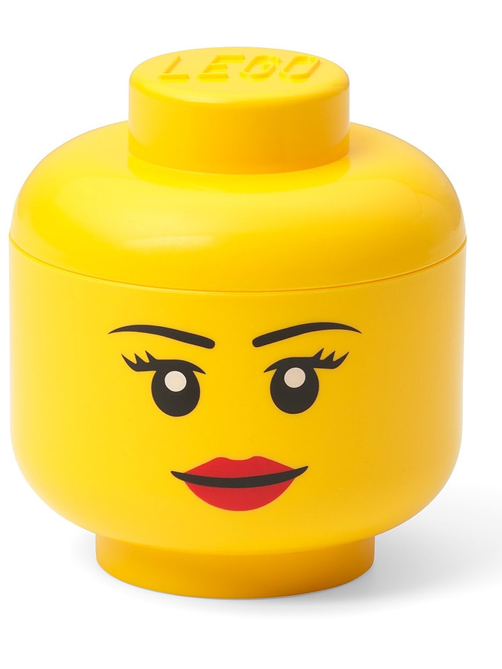 LEGO Pojemnik "Girl" w kolorze żółtym - wys. 11,5 x Ø 10,2 cm rozmiar: onesize