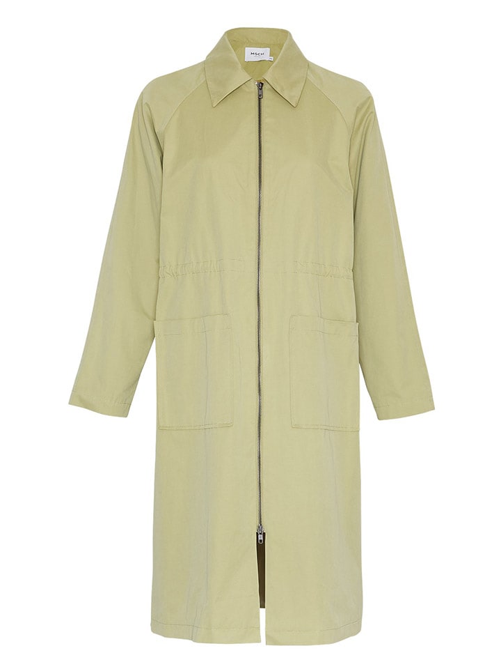 MOSS COPENHAGEN Płaszcz przejściowy "Elvena" w kolorze jasnozielonym rozmiar: XS/S