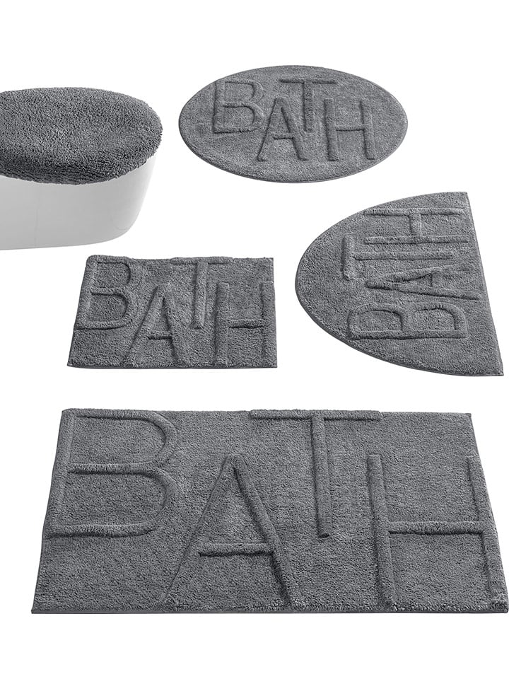 heine home Dywanik łazienkowy w kolorze szarym rozmiar: 80x150 cm