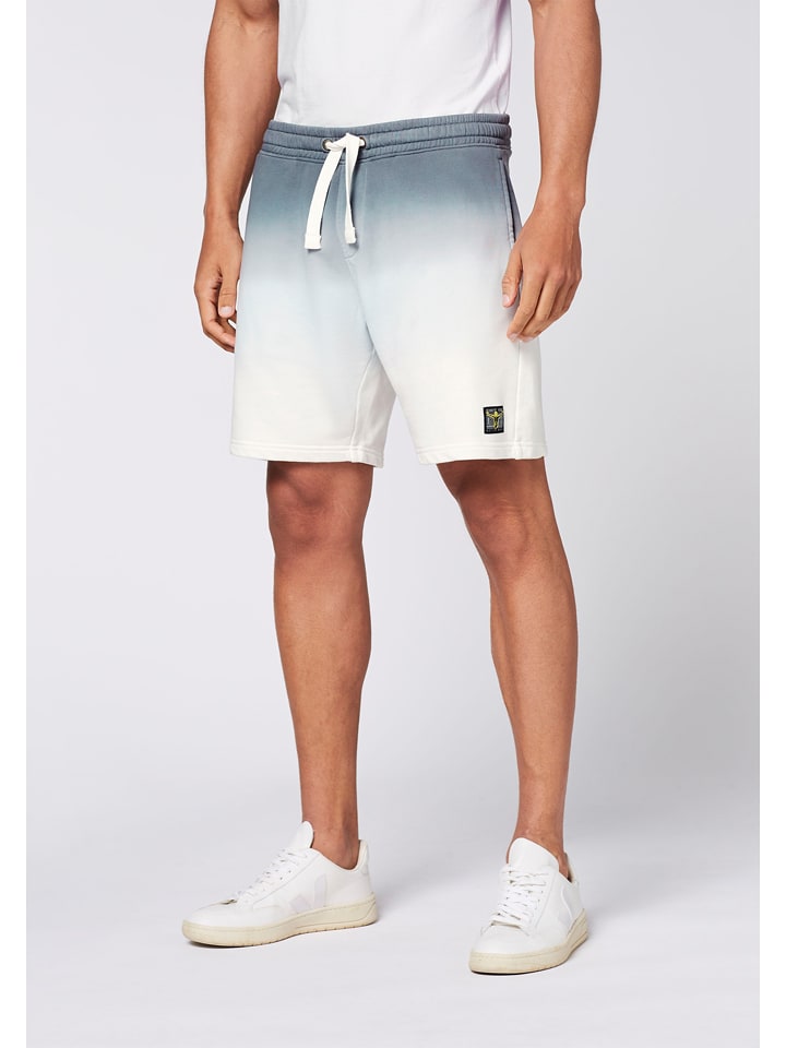 Chiemsee Szorty dresowe "Adour" w kolorze niebiesko-białym rozmiar: L