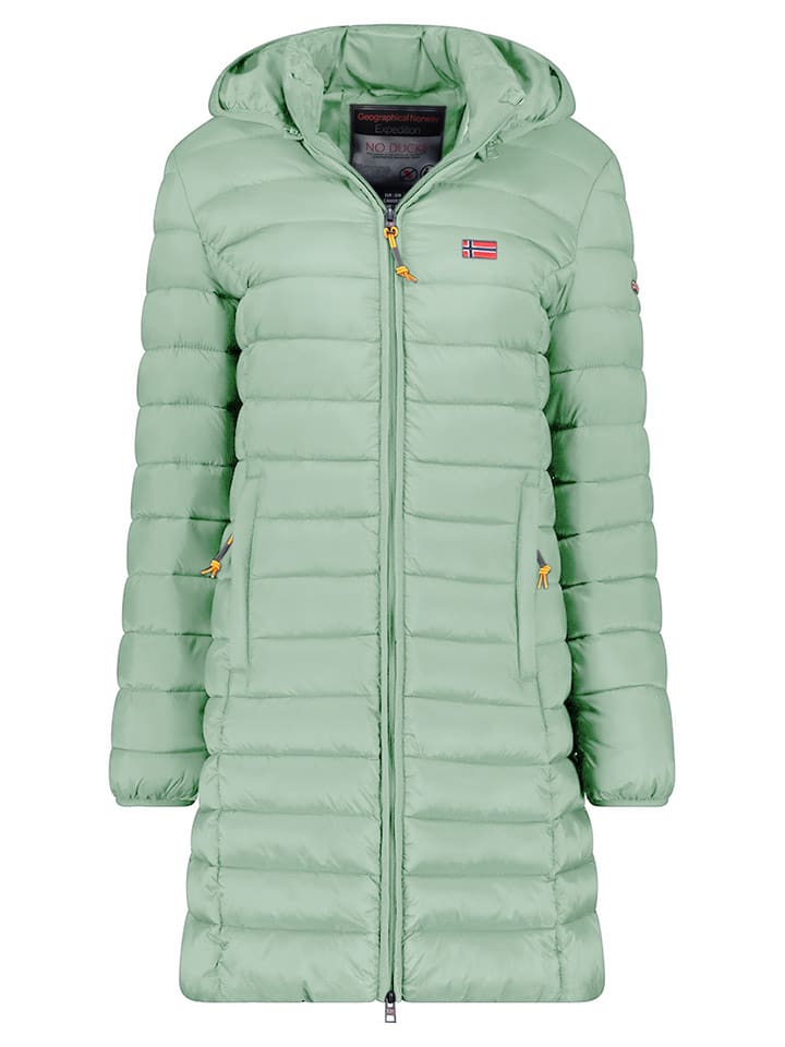 Geographical Norway Płaszcz pikowany "Atikolor" w kolorze miętowym rozmiar: XXL
