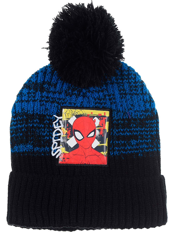 Spiderman Czapka "Spider-Man" w kolorze czarno-niebieskim rozmiar: 52 cm