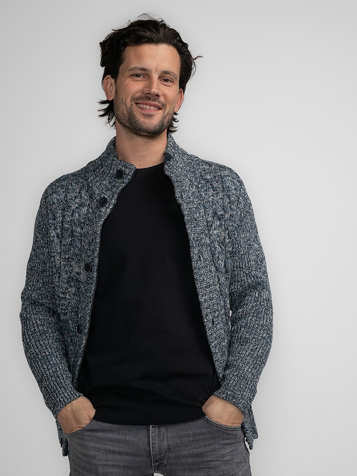 Petrol Industries Kardigan w kolorze granatowo-szarym rozmiar: 3XL