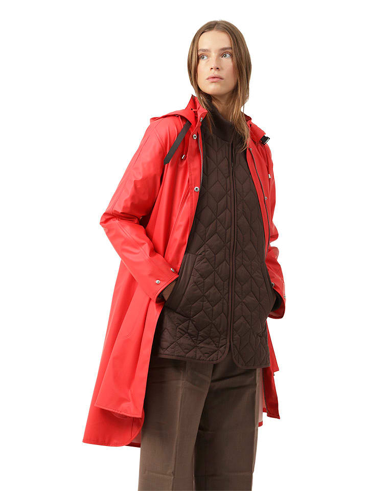 Ilse Jacobsen Płaszcz przeciwdeszczowy w kolorze czerwonym rozmiar: 38