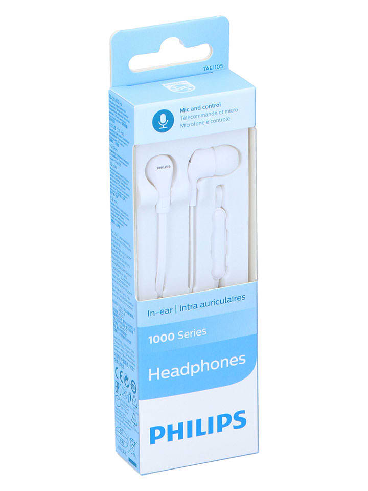 Philips Słuchawki douszne "TAE1105WT" w kolorze białym rozmiar: onesize