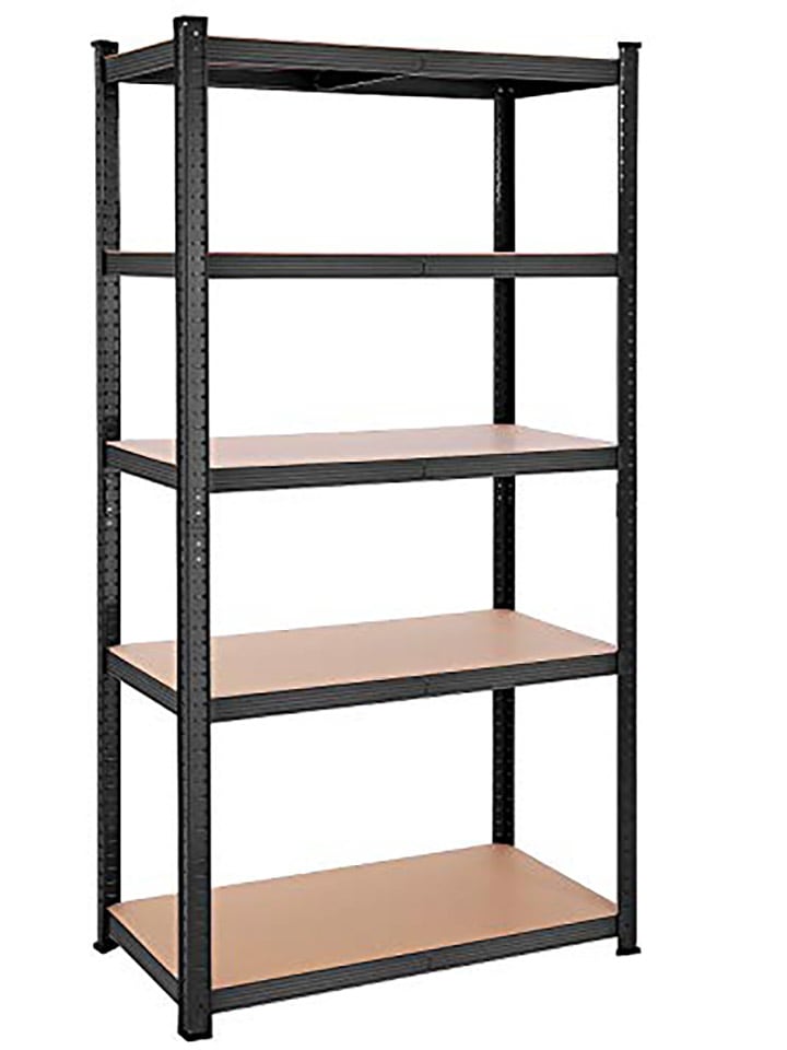 Songmics Regał stojący w kolorze jasnobrązowo-czarnym - 100 x 200 x 50 cm rozmiar: onesize