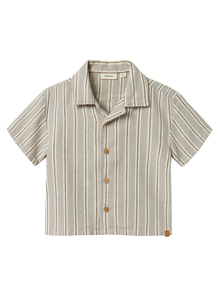 Lil Atelier Koszula "Frede" w kolorze jasnobrązowym rozmiar: 122/128