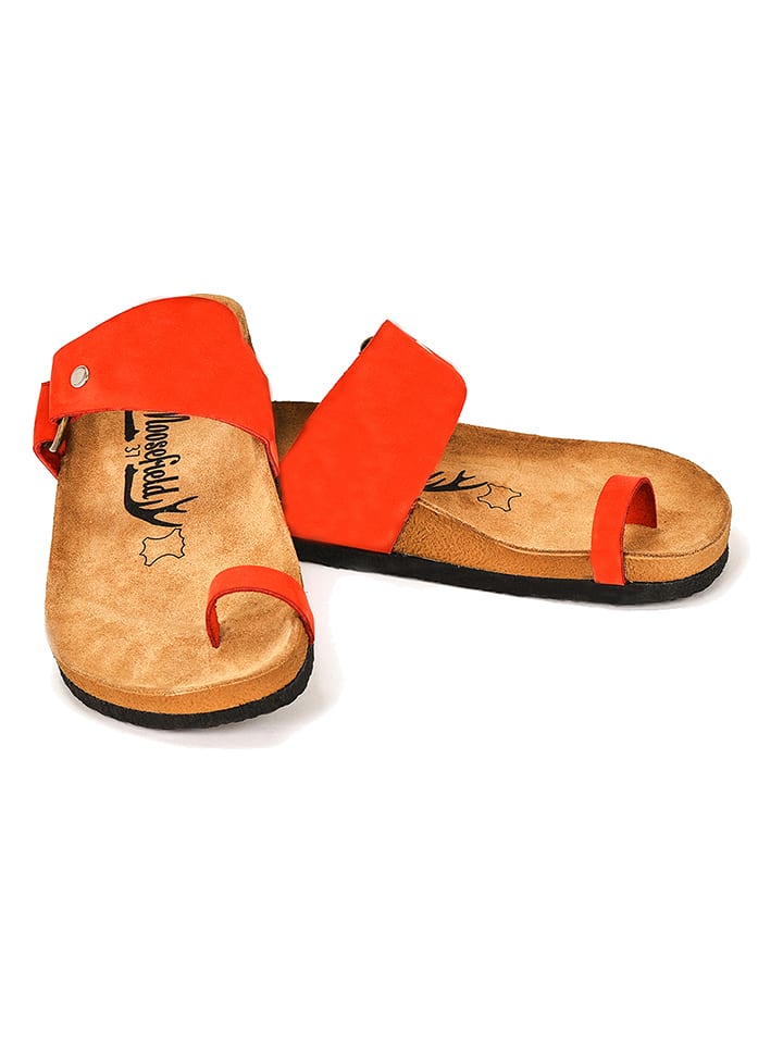 Moosefield Skórzane japonki w kolorze czerwonym rozmiar: 35