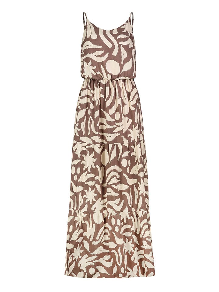 Sublevel Sukienka w kolorze beżowo-brązowym rozmiar: XS