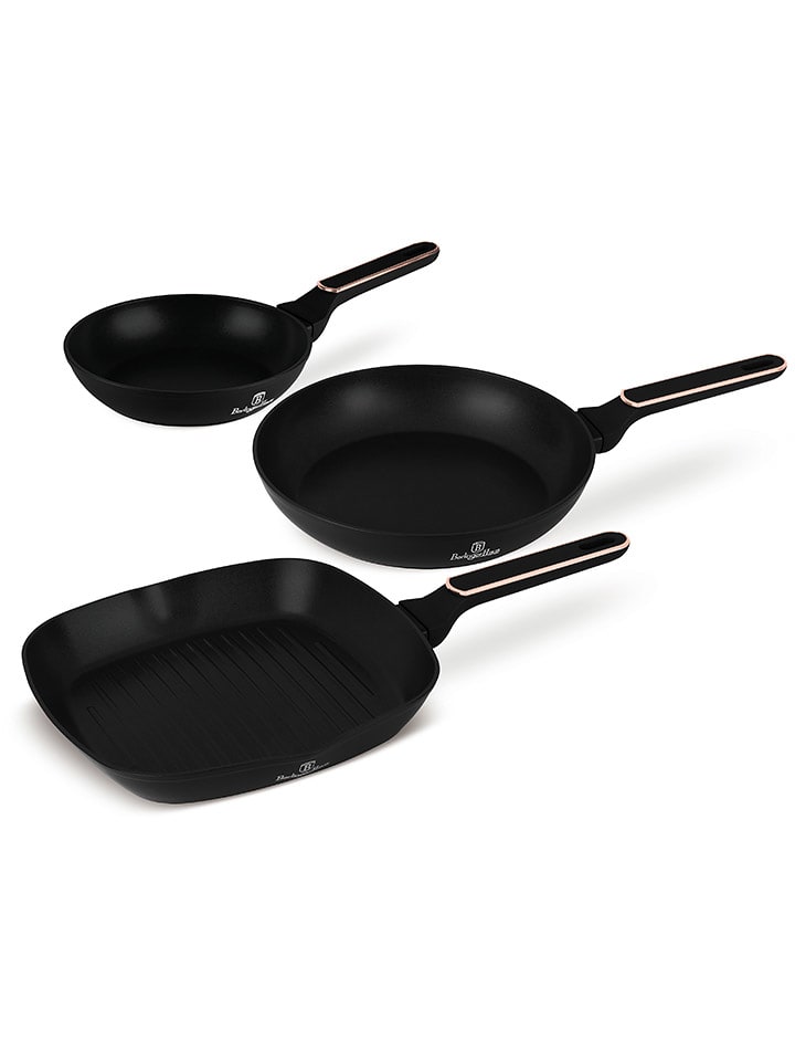 Berlinger Haus 3-częściowy zestaw "Black Rose Collection" w kolorze czarnym rozmiar: onesize