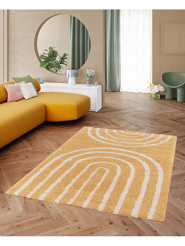 bobochic Dywan "Aurelie" w kolorze żółtym rozmiar: 120x170 cm