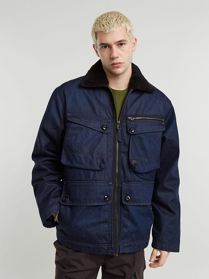 G-Star Kurtka dżinsowa w kolorze granatowym rozmiar: L
