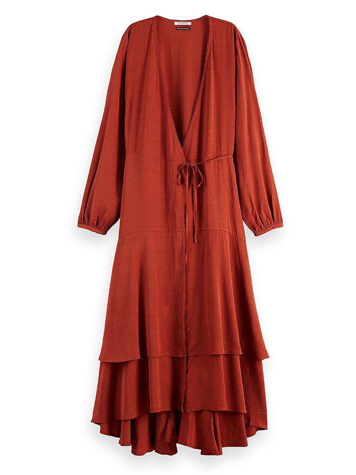 Scotch & Soda Sukienka w kolorze czerwonobrązowym rozmiar: 38