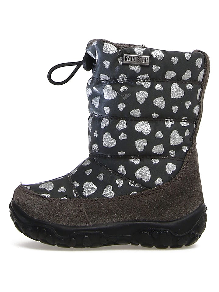 Naturino Kozaki zimowe "Pocks" w kolorze ciemnoszarym rozmiar: 25