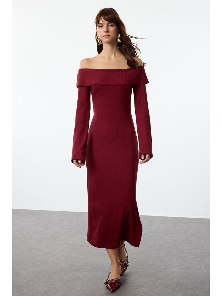 trendyol Sukienka w kolorze bordowym rozmiar: S