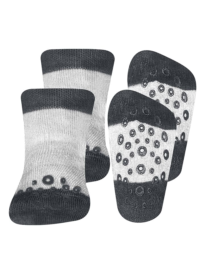 ewers Skarpety w kolorze szaro-antracytowym do raczkowania rozmiar: 17/18