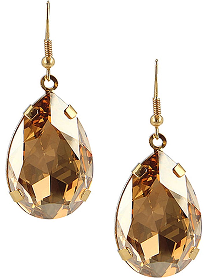 Otazu Pozłacane kolczyki z kryształami Swarovski rozmiar: onesize