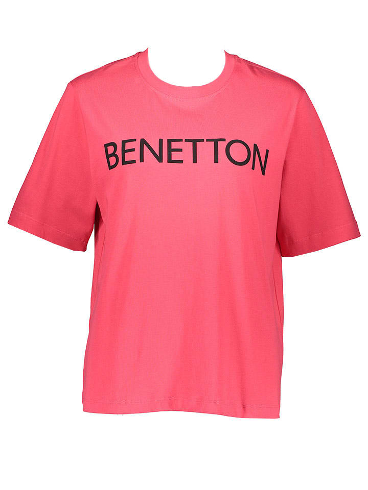 Benetton Koszulka w kolorze różowym rozmiar: XL
