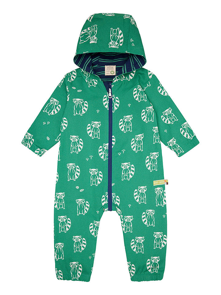 loud + proud Kombinezon funkcyjny w kolorze zielonym rozmiar: 86/92