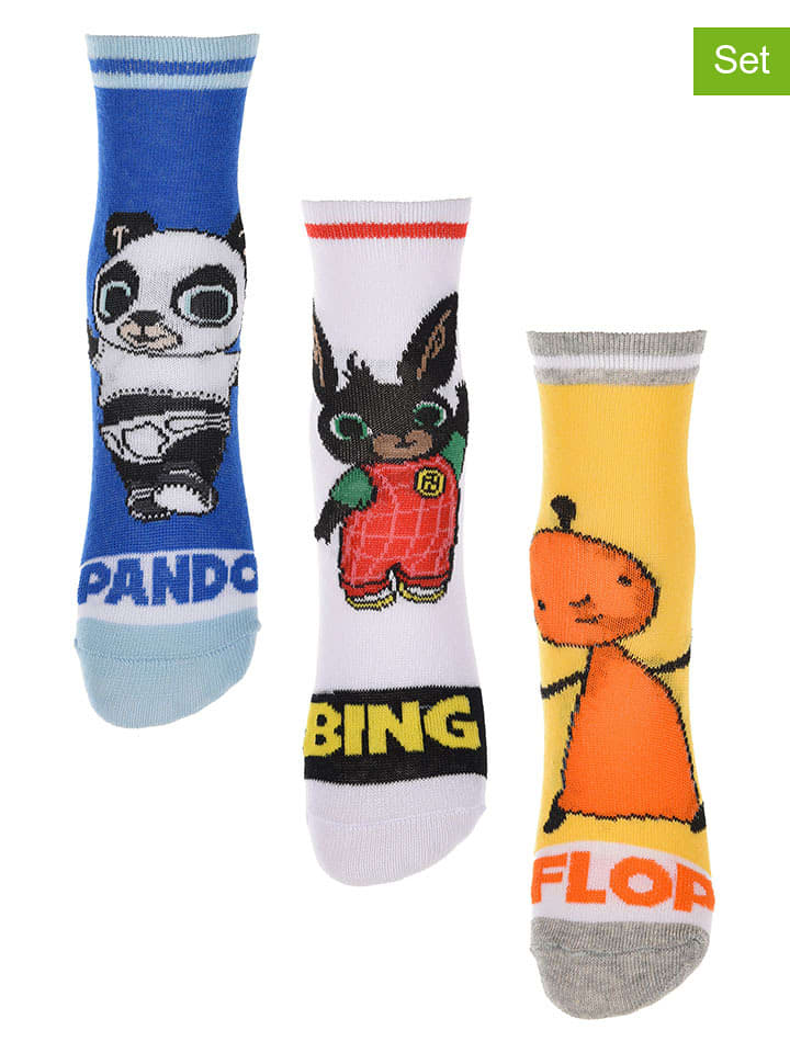 Bing Skarpety (3 pary) "Bing" ze wzorem rozmiar: 27-30