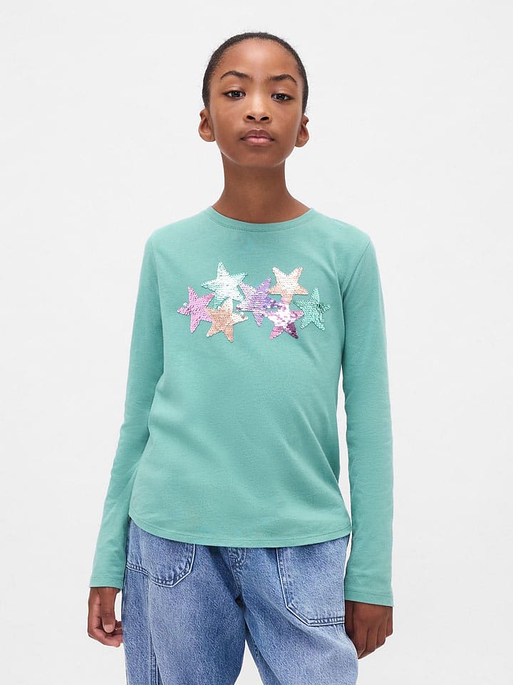 GAP Koszulka w kolorze turkusowym rozmiar: 152/158