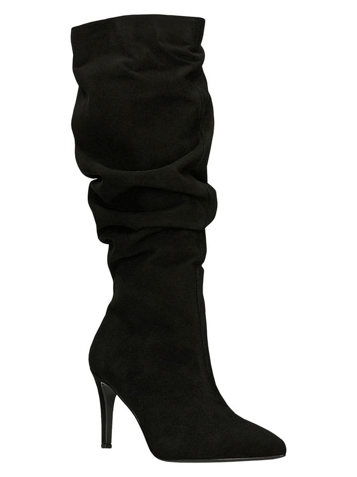 Wojas Skórzane kozaki w kolorze czarnym rozmiar: 38