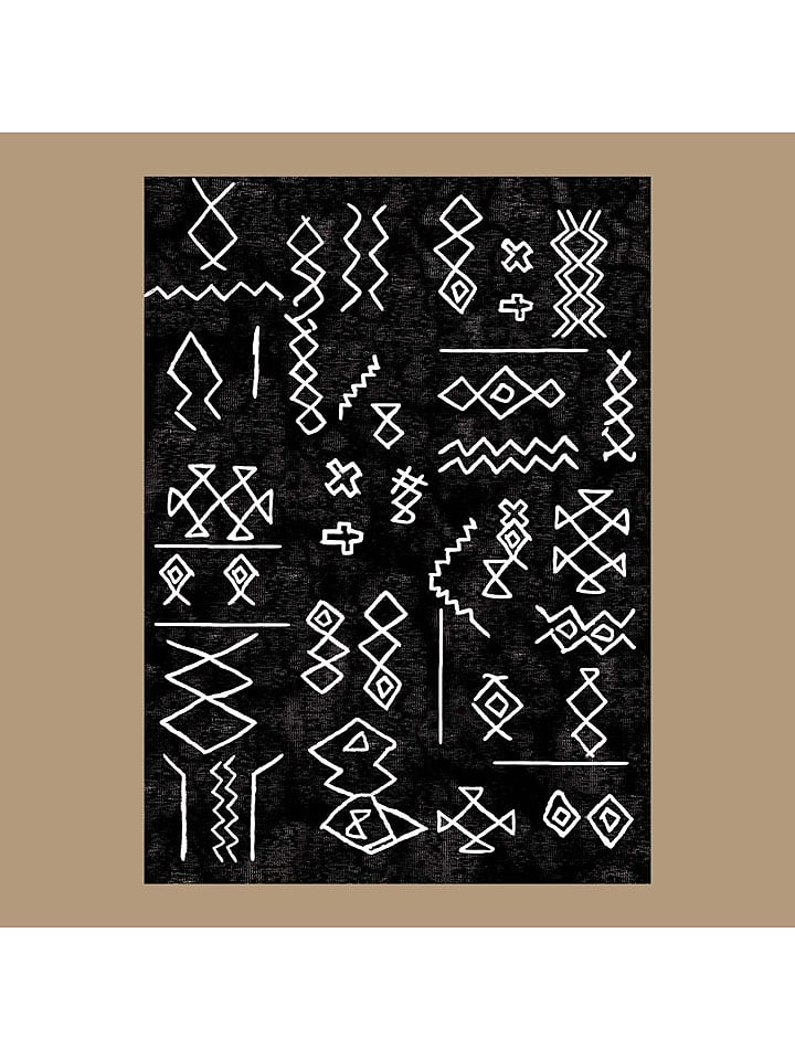 BELLA MAISON Dywan bawełniany "Mirage" w kolorze granatowym rozmiar: 120x180 cm