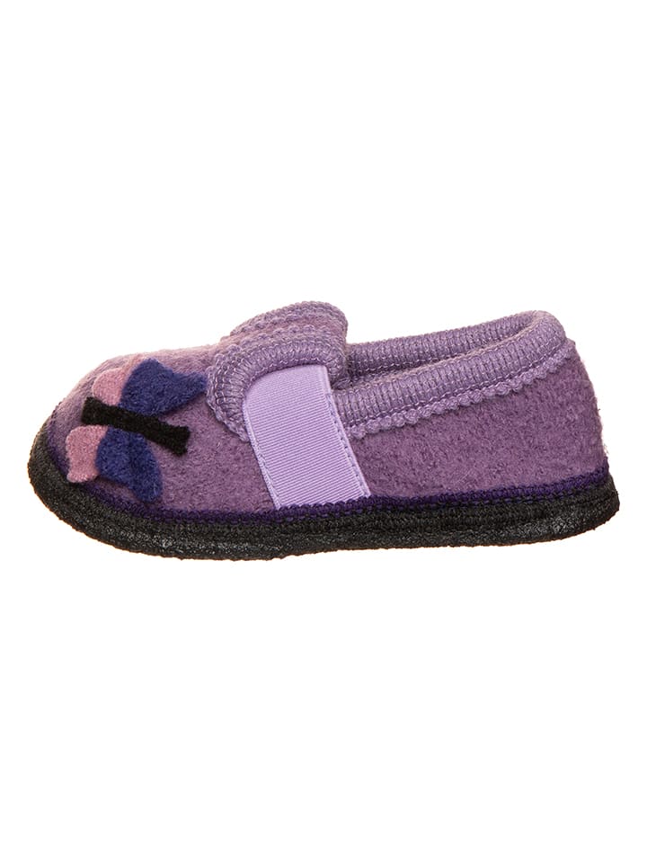 lamino Kapcie "Schmetterling" w kolorze fioletowym rozmiar: 31