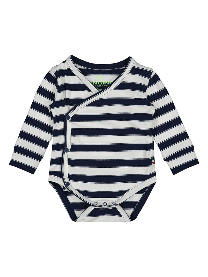 Vingino Body w kolorze niebiesko-białym rozmiar: 50