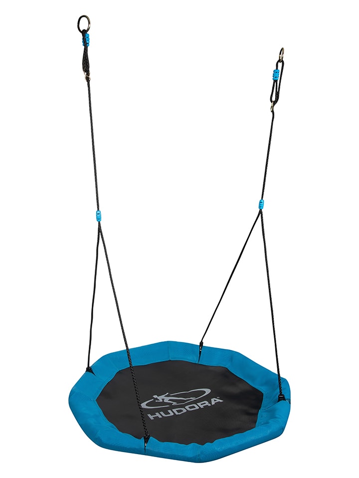 Hudora Huśtawka gniazdo "Octagon" w kolorze niebieskim - Ø 90 cm - 3+ rozmiar: onesize