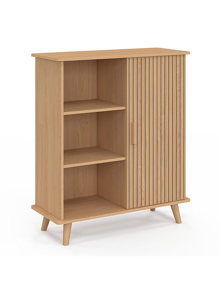 IDOMYA Essentials Komoda "Faustine" w kolorze jasnobrązowym - 70 x 81 x 30 cm rozmiar: onesize