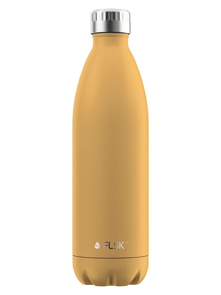 FLSK Butelka termiczna w kolorze żółtym - 1 l rozmiar: onesize